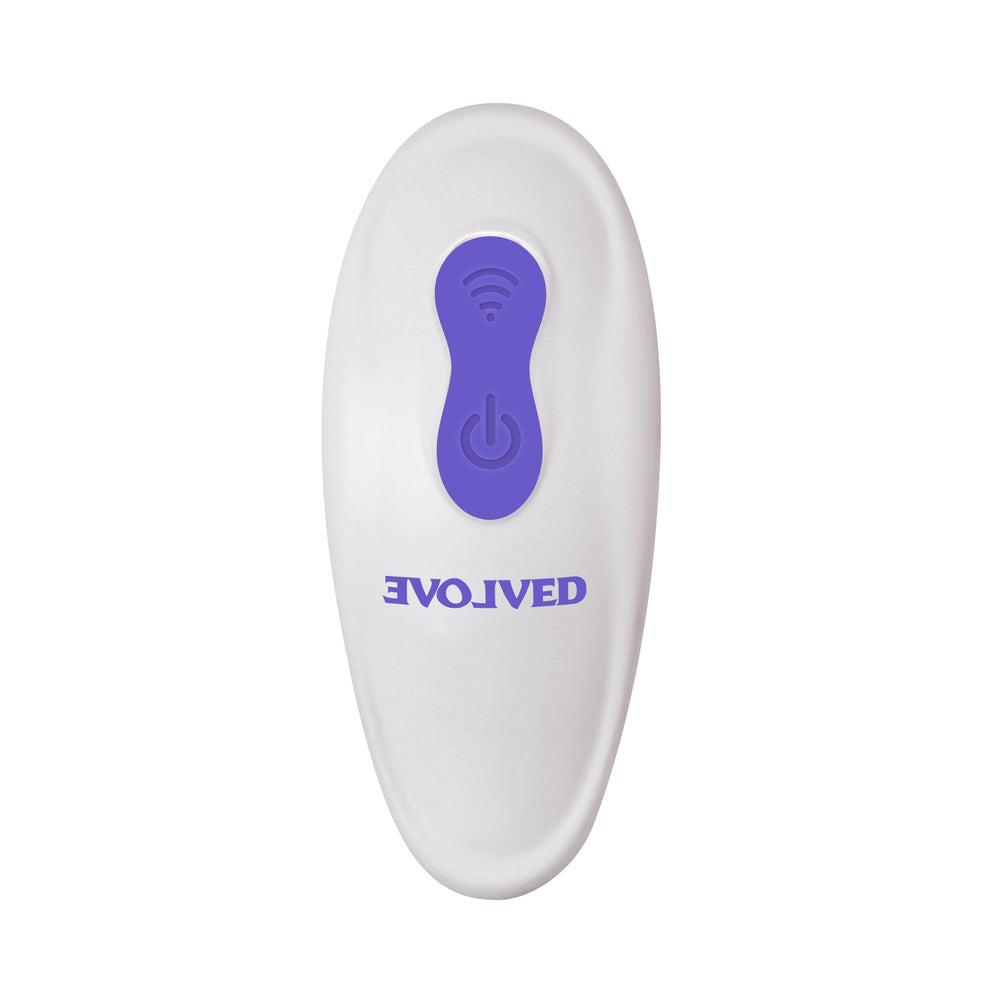 Evolved Creamy Silicone Dual-Ended Vibrator with Remote Control