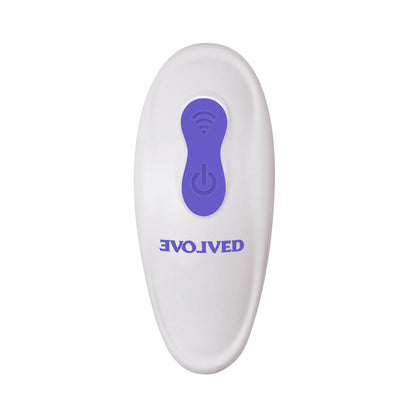 Evolved Creamy Silicone Dual-Ended Vibrator with Remote Control