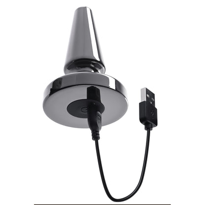 Evolved Black Chrome 7-Speed Vibrating Metal Plug