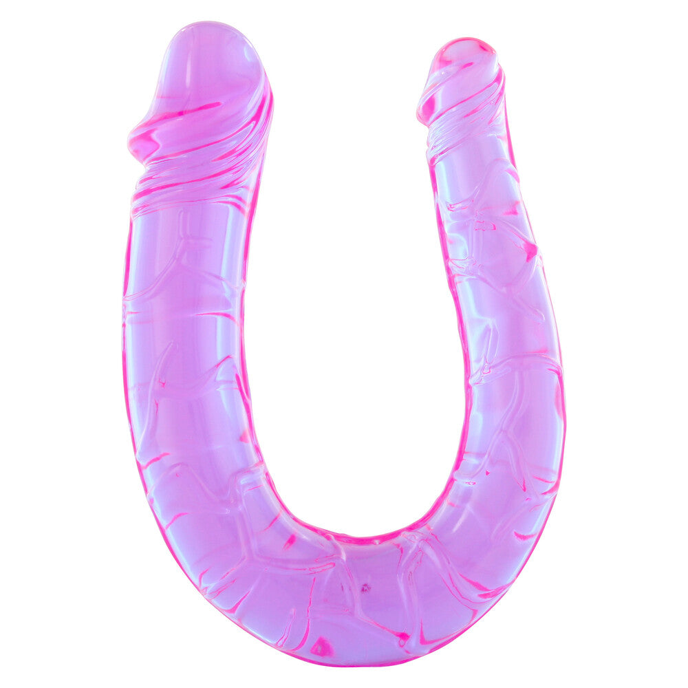 Jelly Delight Purple Double-Ended Dildo 12 Inches