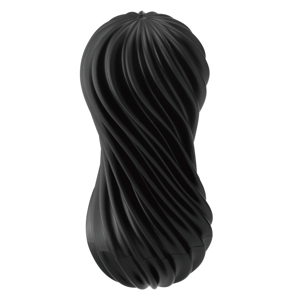 Tenga Flex Rocky Black Male Masturbator with Vacuum Effect