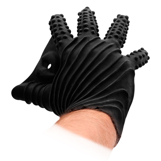 Fist It Black Silicone Textured Pleasure Glove