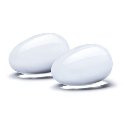 SensualGlow Clear Glass Yoni Eggs 2 Piece Set