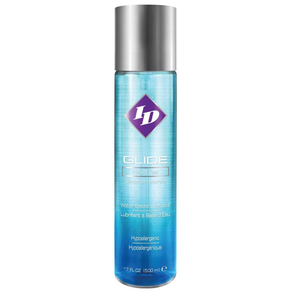 ID Glide Clear Water-Based Lubricant 17oz for Long Lasting Intimacy