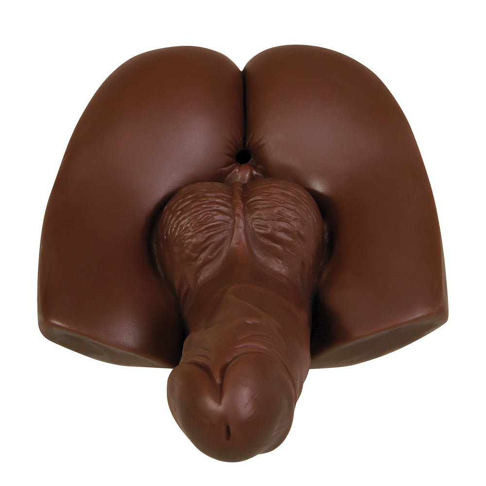 Gender X Flesh Brown Back Door Bash Vibrating Masturbator