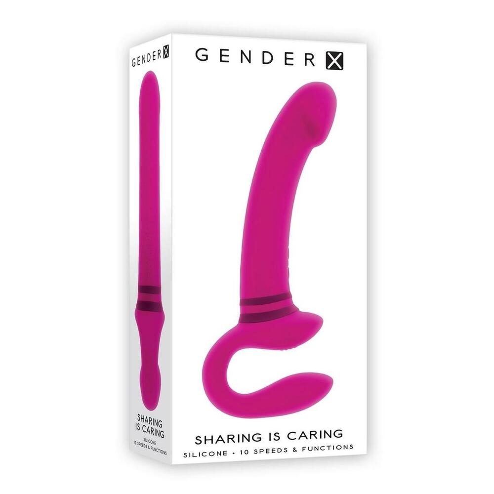 Gender X Pink Rechargeable Silicone Dual Motor Vibrator