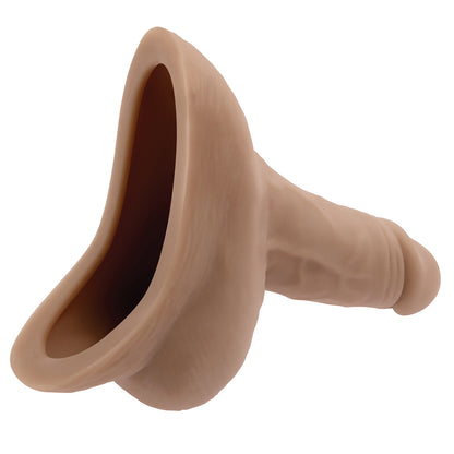 Realistic TPE Stand to Pee Funnel in Med Flesh