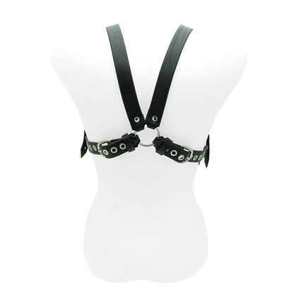 House Of Eros Black Leather Male Harness and Cock Strap