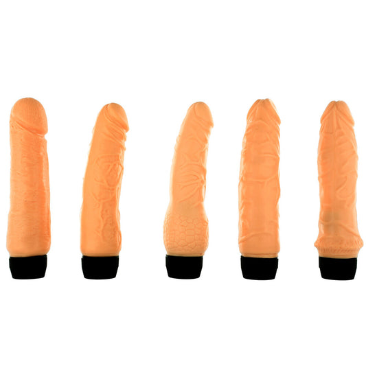 Passion Palace Flesh-Colored 5 Piece Multi-Speed Vibrator Set