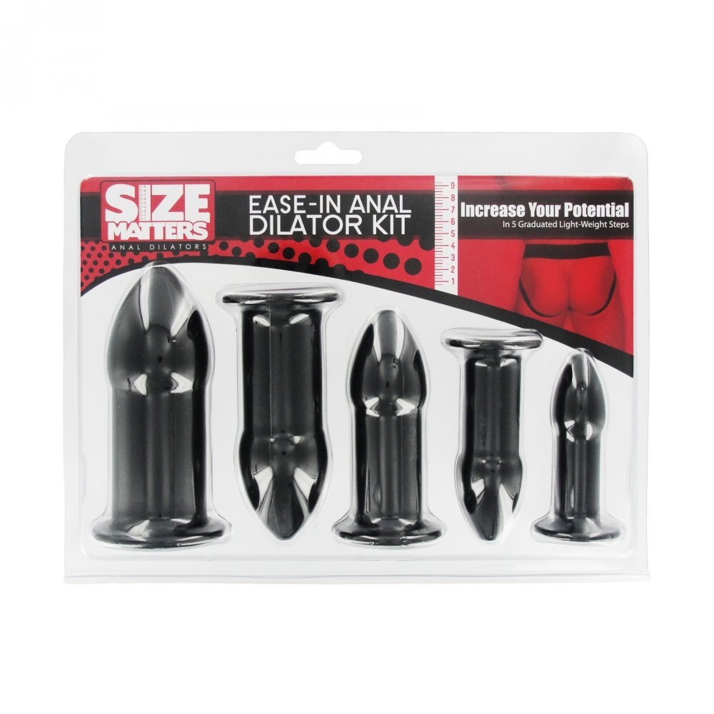 Size Matters Black Ease In Anal Dilator Kit

