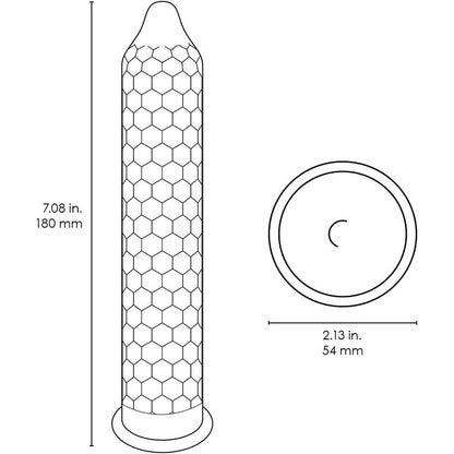 Lelo Hex Original Clear Latex Condoms 3 Pack