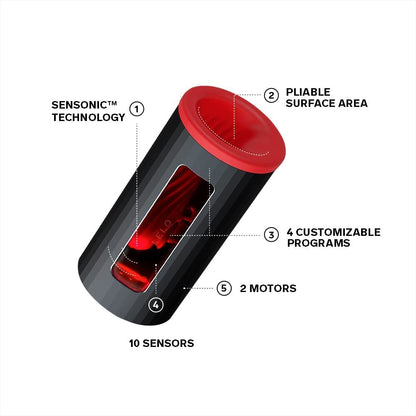 Lelo Red F1S V2X Advanced Masturbator with Bluetooth