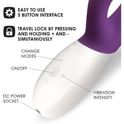 Lelo Purple Ina Wave 2 Luxury Rechargeable Vibrator