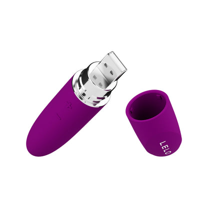 Lelo Deep Rose Luxurious Vibrator Compact Lipstick Design