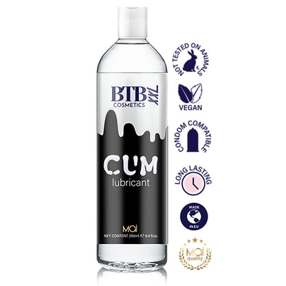 BTB Water-Based Cum Lubricant 250ml Hypoallergenic Paraben-Free
