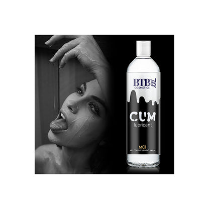 BTB Water-Based Cum Lubricant 250ml Hypoallergenic Paraben-Free