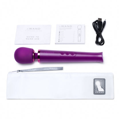 Le Wand Dark Cherry Petite Vibrating Massager 10 Speeds