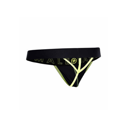 Male Basics Yellow Neon Thong for Ultimate Comfort