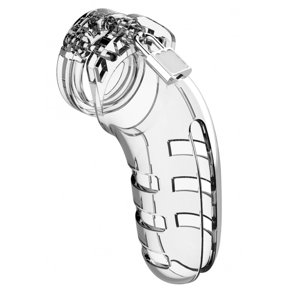 Man Cage Clear 5.5 Inch Male Chastity Cage for BDSM