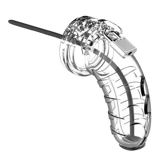 Man Cage Clear 4.5 Inch Male Chastity Device
