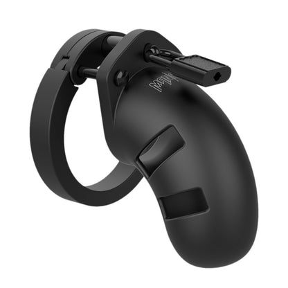 Man Cage 20 Black Silicone Male Chastity Cage 3.5 Inch