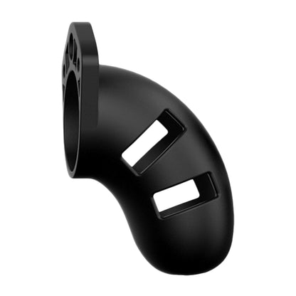 Man Cage 20 Black Silicone Male Chastity Cage 3.5 Inch