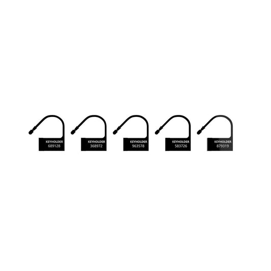 Shots Toys Black Spare Locks for Man Cage Cages Pack of 5