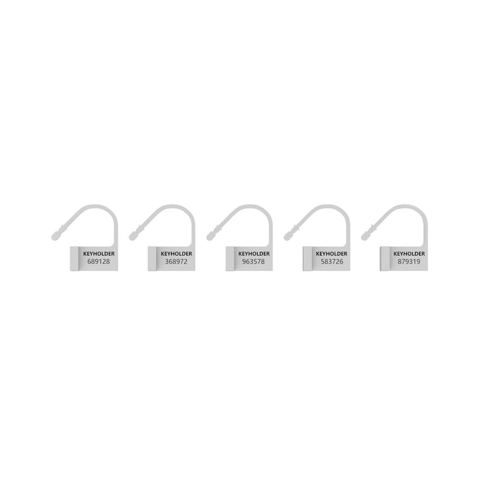 Shots Toys White Spare Locks for Man Cage Set of 5