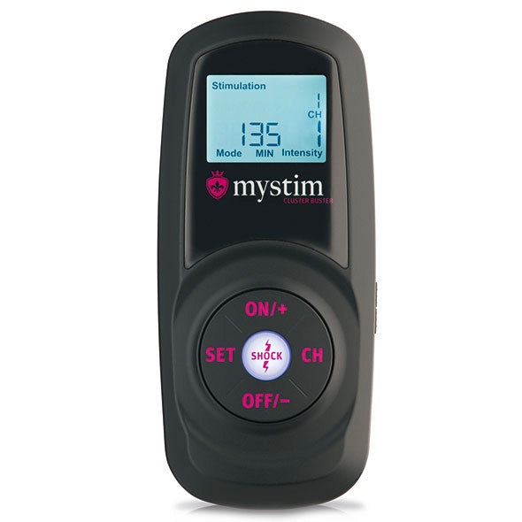 MyStim Black Cluster Buster EStim Unit with Remote Control