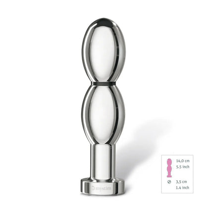 MyStim Silver Oh Thello EStim Aluminium Dildo