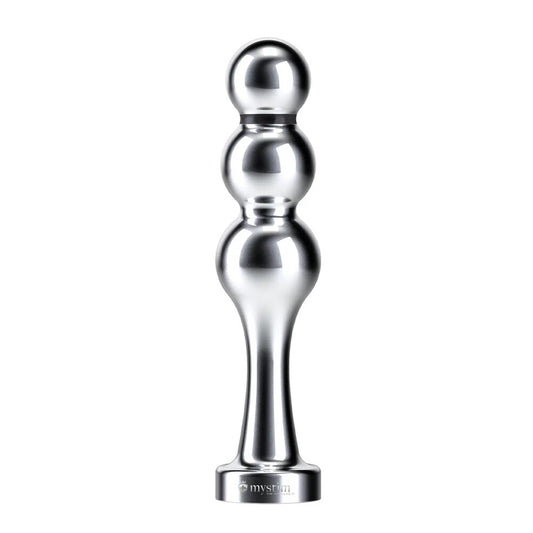 Mystim Silver Bold Boris EStim Dildo for Intense Stimulation