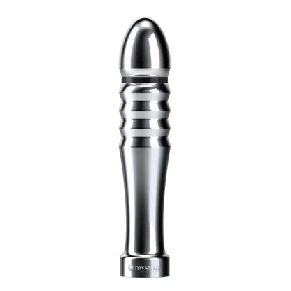 Mystim Silver Electro Stimulation Dildo with Temperature Play