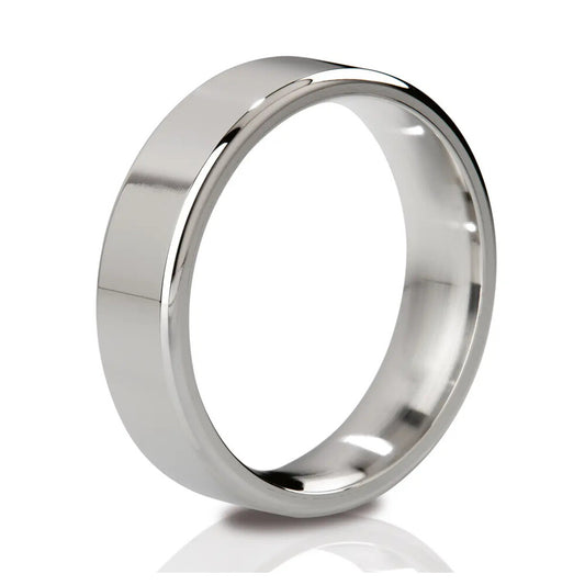 MyStim Silver Polished Stainless Steel Cock Ring