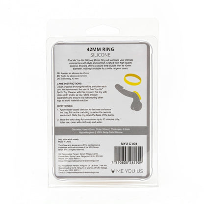 Me You Us Black Silicone 42mm Erection Enhancement Ring