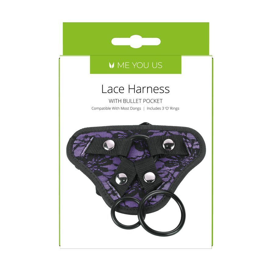 Me You Us Purple Lace Bullet Pocket Harness