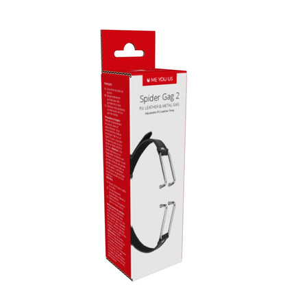 Me You Us Black Spider Stretch Gag 2 Adjustable Bondage Accessory