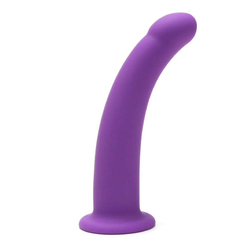 Me You Us Purple Curved 7 Inch Silicone Dildo
