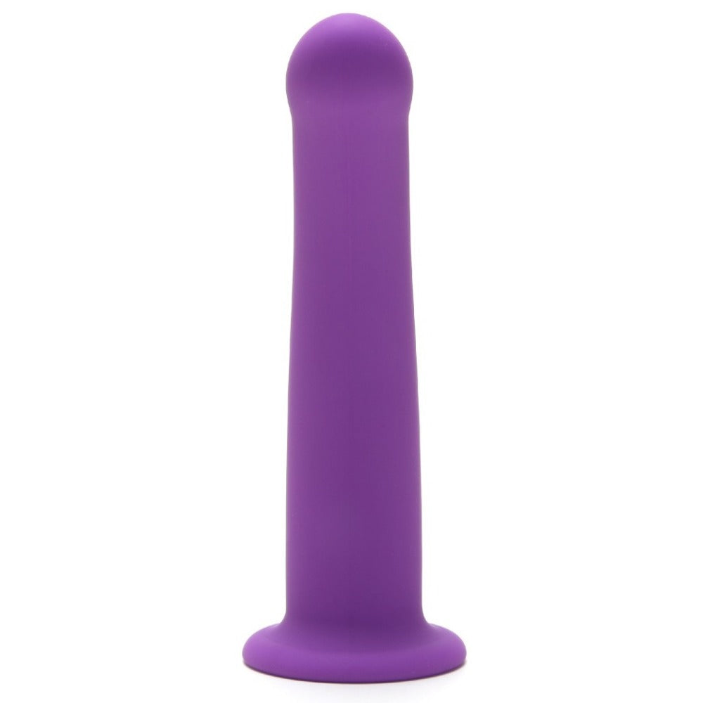 Me You Us Purple Curved 7 Inch Silicone Dildo