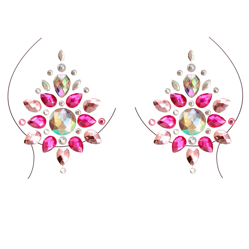 Phoenix Multicolored Nipple Jewels Glittering Sticker NIPPLE007