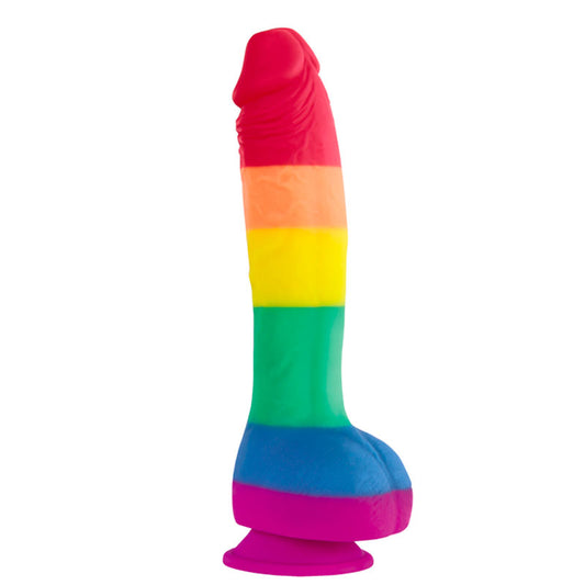 Colours Pride Edition Rainbow 8 Inch Silicone Dildo