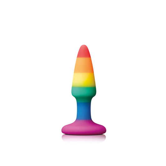 Pride Pleasure Plug Rainbow Mini Silicone Anal Toy