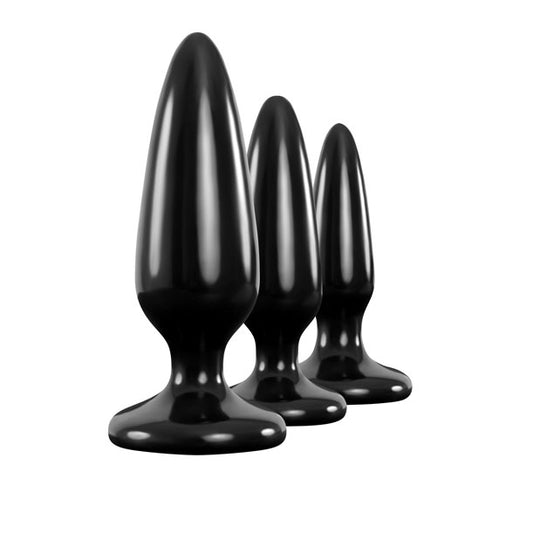 Renegade Black Pleasure Plug Training Kit with 3 Sizes