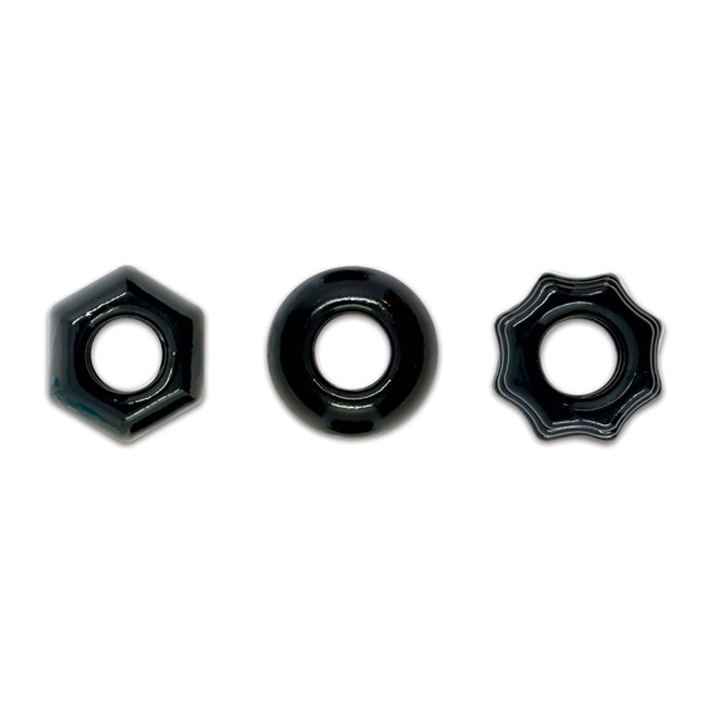 Renegade Black Chubbies Cock Rings for Enhanced Pleasure