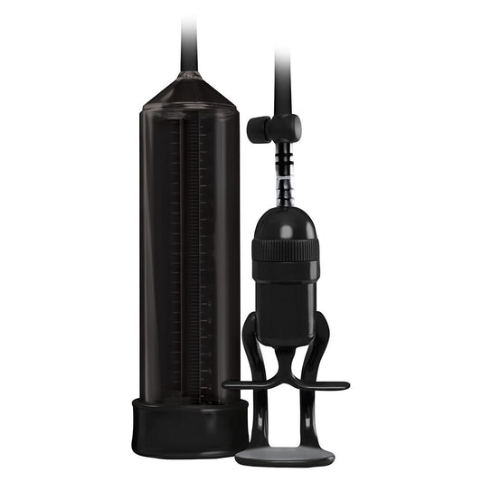 Renegade Black Bolero Penis Pump with Measuring Ruler