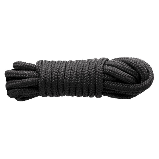 Sinful Black 25 Foot Soft Nylon Rope for Bondage Techniques