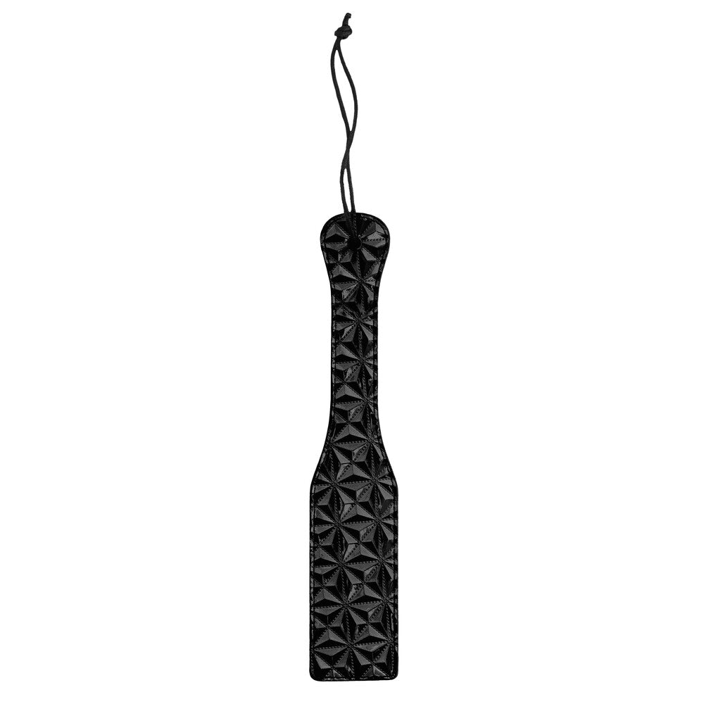 Ouch Black Luxury Paddle for BDSM Diamond Pattern