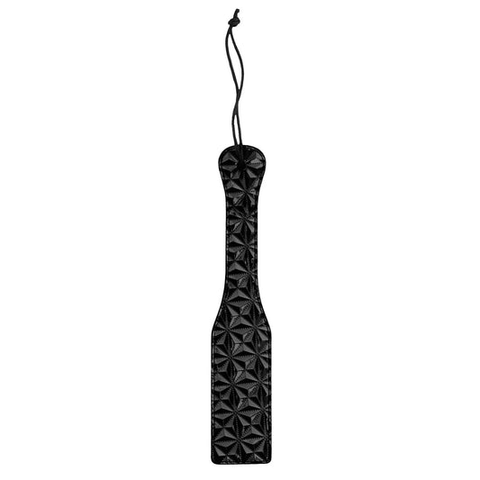 Ouch Black Luxury Paddle for BDSM Diamond Pattern