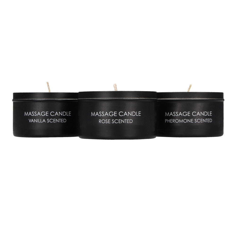 Ouch Black Set of 3 Sensual Massage Candles