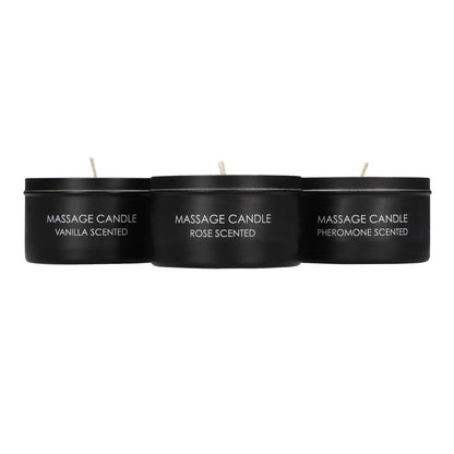 Ouch Black Set of 3 Sensual Massage Candles