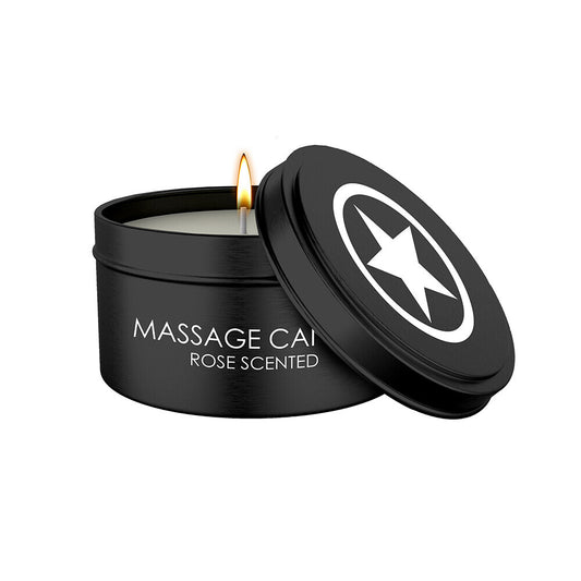 Ouch Rose Scented Massage Candle 100g Warm Oil for Intimacy